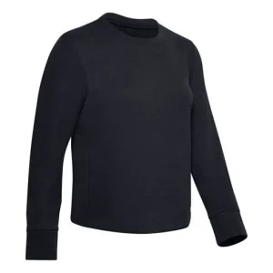 (WMNS) Under Armour Unstoppable Back Mesh Zipper Training Pullover Black 1344159-001