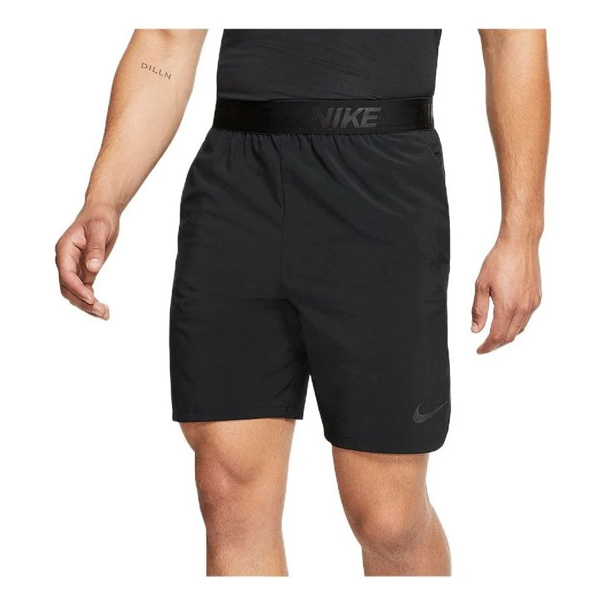 Men's Nike Solid Color Elastic Waistband Sports Shorts Black CT8464-010