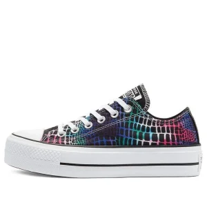 (WMNS) Converse Chuck Taylor All Star Platform Low 'Digital Daze - Crocodile Scales' 570518C