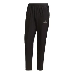 Men's adidas Logo Sports Running Long Pants/Trousers Black H13238