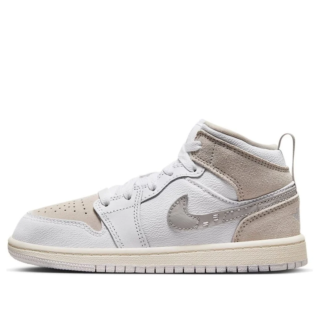 (PS) Air Jordan 1 Mid SE Craft 'Inside Out - White Sail' FB9141-120