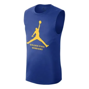Air Jordan Logo x NBA Golden State Warriors Essential Tank 'Blue' FQ1971-495
