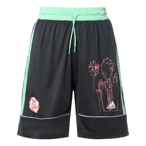 adidas Bw Rose Short Contrasting Colors Basketball Sports Shorts Black GP9773
