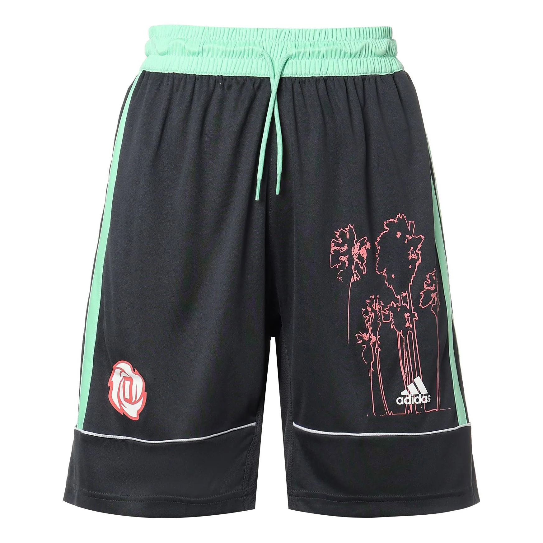 adidas Bw Rose Short Contrasting Colors Basketball Sports Shorts Black GP9773