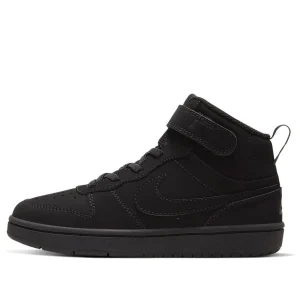 (PS) Nike Court Borough Mid 2 'Triple Black' CW5868-001