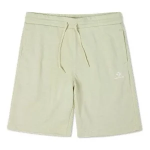 Converse GO TO Embroidered Star Chevron Standard-Fit Fleece Shorts Asia Sizing 'Green' 10019926-A16