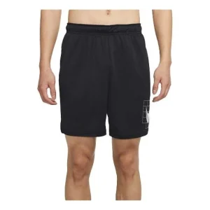 NikeDri-fit Printing Pattern Training Casual Shorts Black CZ2433-010