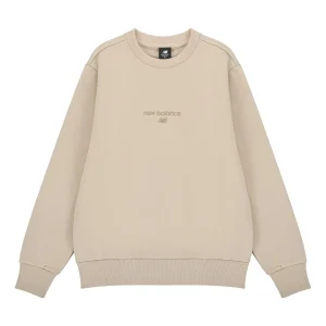New Balance Solid Color Round Neck Sports Pullover Khaki AMT21555-PEB