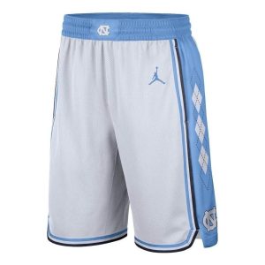Air Jordan North Carolina Tar Heels Replica Team Basketball Shorts 'White Blue' CD3169-100