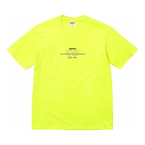 Supreme Standard T-Shirt 'Yellow' SUP-SS24-032