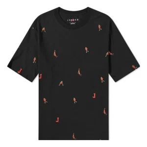 Air Jordan Allover Jumpman T-Shirt 'Holiday-Black'  DC9795-010