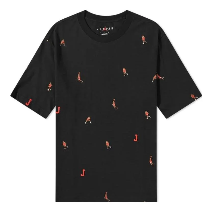 Air Jordan Allover Jumpman T-Shirt 'Holiday-Black' DC9795-010