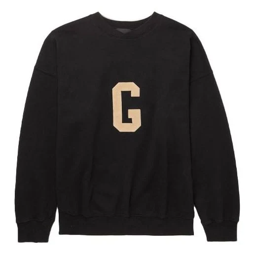 Fear of God C Logo Sweatshirt 'Black Tan' FOG-SS21-686