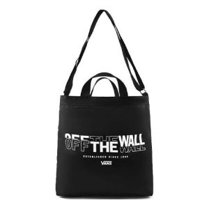 Vans Letter Printed Shoulder Bag 'Black White' VN0A4UQ3BLK