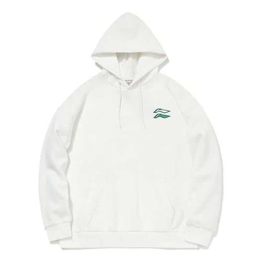 Li-Ning Sports Fashion Series Loose Pullover Hoodie 'White' AWDQB38-2