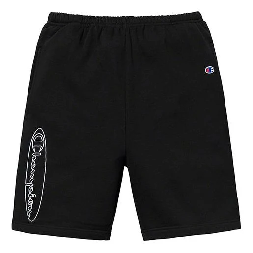 Supreme x Champion SS19 Outline Sweatshort Black SUP-SS19-10072