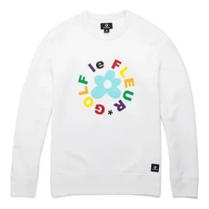 Converse x Golf Le Fleur Crew Sweatshirt Asia Sizing 'White' 10009027-A02