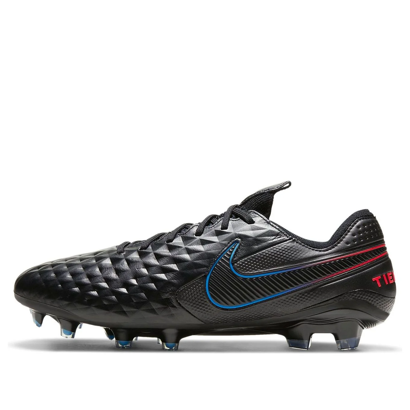 Nike Tiempo Legend 8 Elite FG 'Black Siren Red Photo Blue' AT5293-090