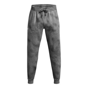 Under Armour Rival Fleece Printed Joggers 'Grey Black' 1379777-025