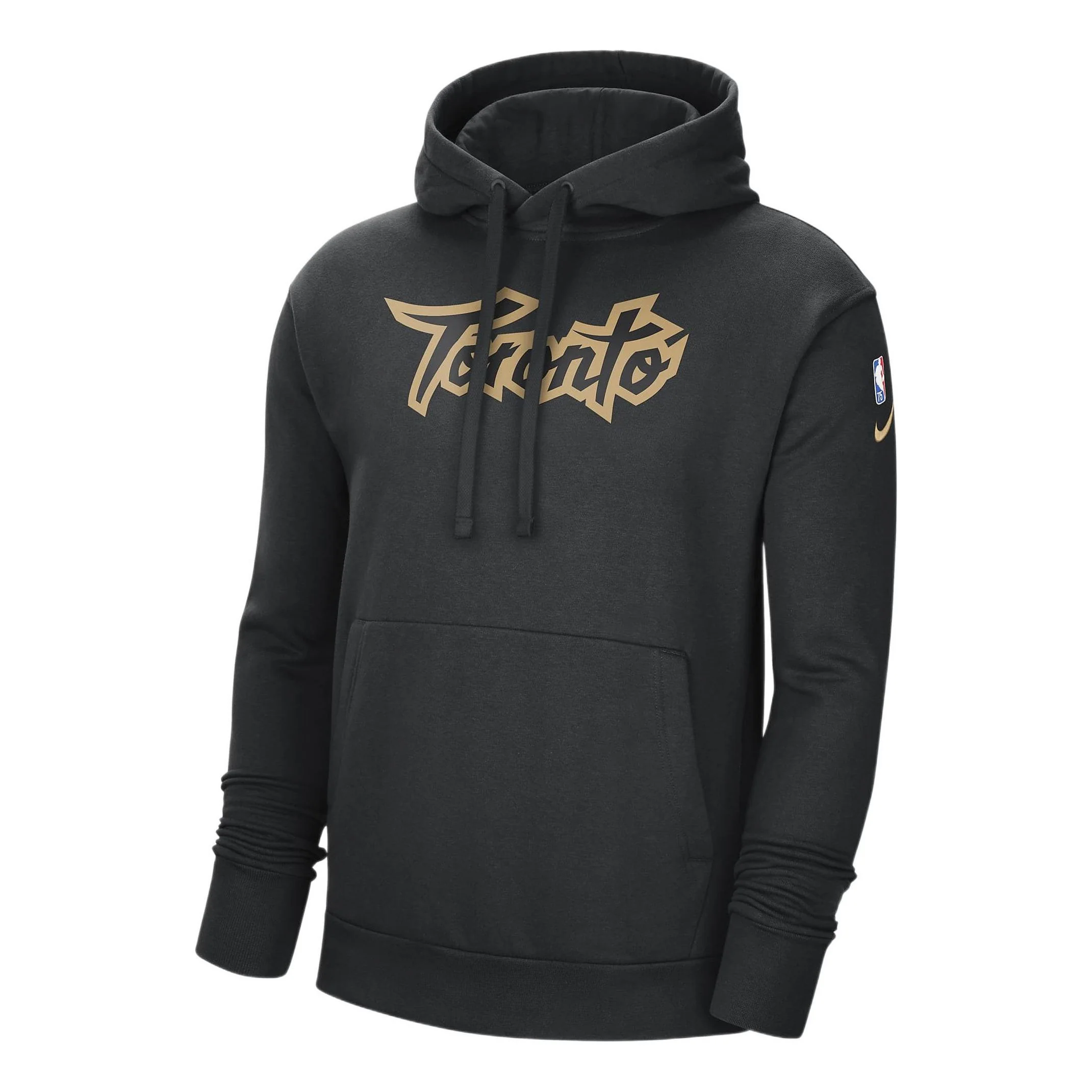 Men's Nike Solid Color Alphabet Fleece Pullover Toronto Raptors Black DB2340-010