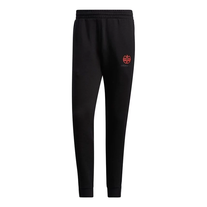 Men's adidas neo Ssfv1 Knit Tp Athletics Sports Fleece Lined Bundle Feet Long Pants/Trousers Black H52971