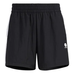 (WMNS) adidasNeo 3-Stripes Woven Shorts Asia Sizing 'Black White' HE4553