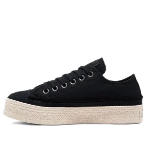 (WMNS) Converse Chuck Taylor All Star Espadrille Low 'Trail to Cove - Black' 567685C