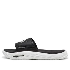 PUMA SoftridePro Slide 24 'Black White' 395432-01