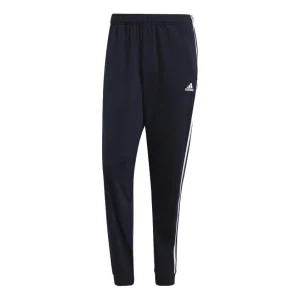 adidas Essentials Warm-Up Tapered 3-Stripes Track Pants 'Black' H46106