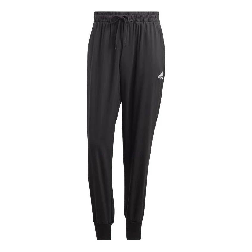 adidas Aeroready Essentials Stanford Tapered Cuff Embroidered Small Logo Pants 'Black' IC0059