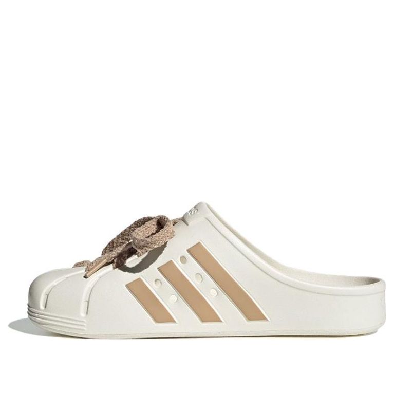 adidas Adilette Clogs Asia Sizing 'Cream White Tan' JQ2117