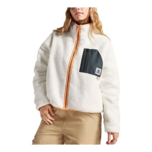 (WMNS) Converse Reversible Sherpa Full-Zip Jacket Asia Sizing 'Egret Black' 10025705-A03