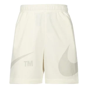 Men's Nike Solid Color Logo Printing Elastic Waistband Shorts Black DD5998-133
