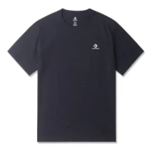 Converse Go-To Embroidered Star Chevron Standard-Fit T-Shirt Asia Sizing 'Black' 10023876-A01