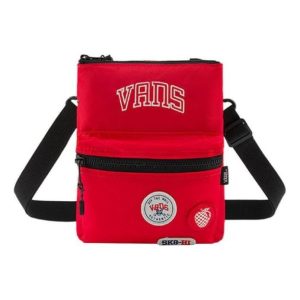 Vans Logo Crossbody Bag 'Red Black' VN0A54KG4PV