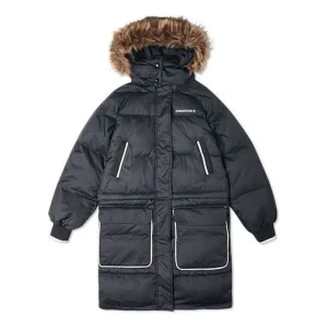 (WMNS) Converse Convertible Long Down Jacket Asia Sizing 'Black' 10020023-A02