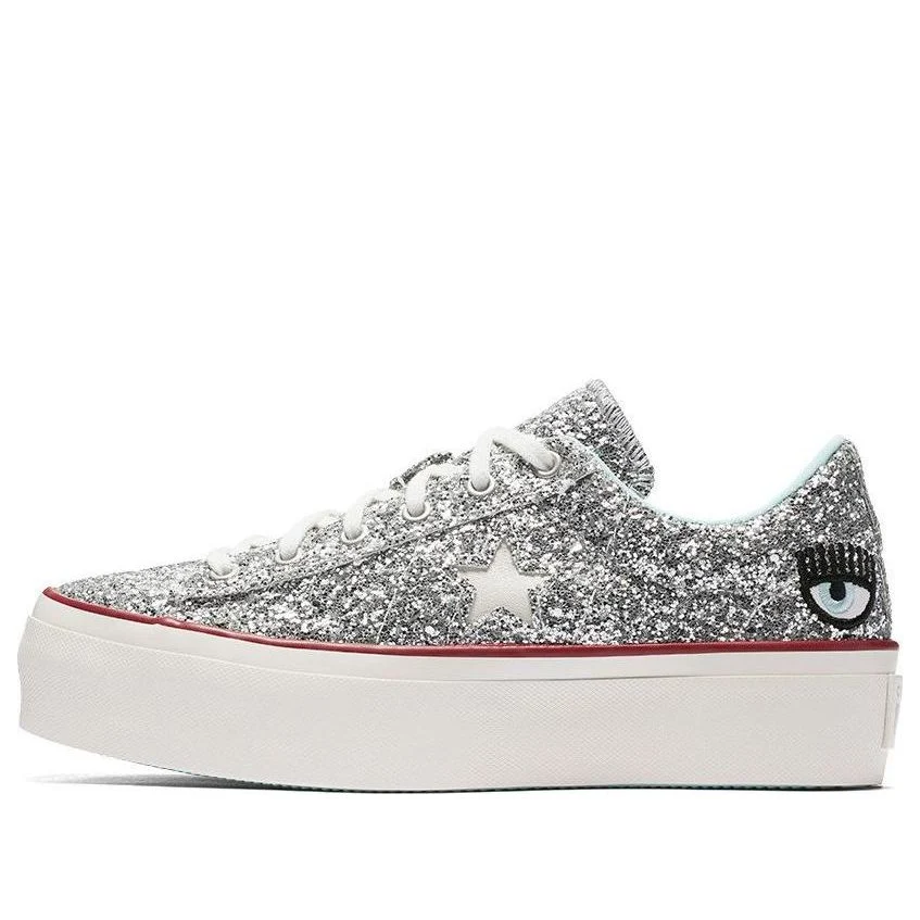 (WMNS) Converse Chiara Ferragni x One Star Platform Ox 'Glitter' 562027C