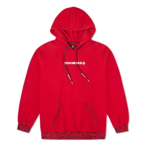 (WMNS) Converse New Year Series Tiger Stripes Hoodie Red 10024158-A01