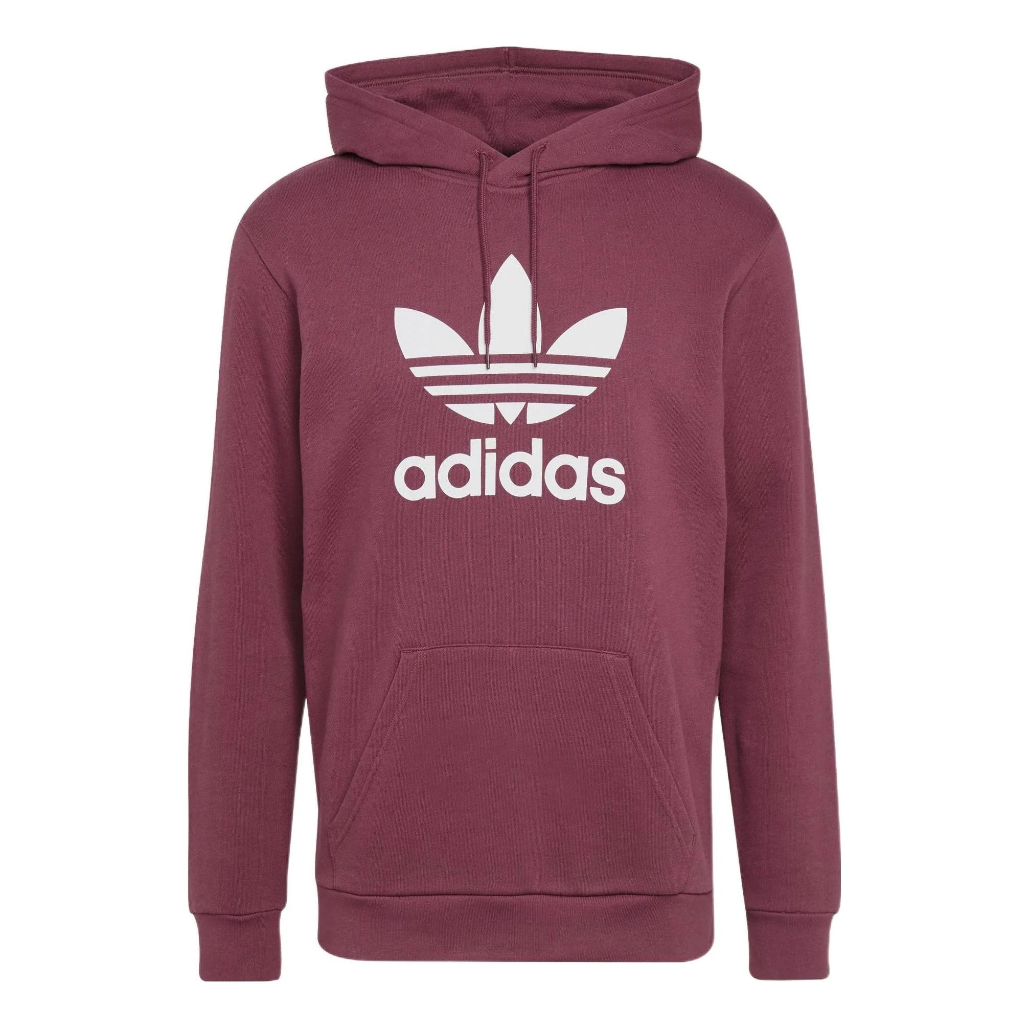 adidas Adicolor Classics Trefoil Hoodie 'Burgundy Victory Crimson White' H06666