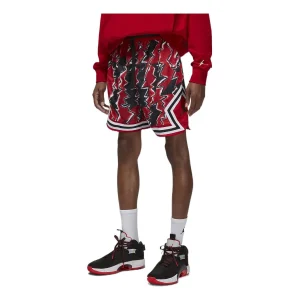 Men's Air Jordan Dri-FIT Sport BC Graffiti Printing Logo Sports Shorts Black Red DQ7334-687