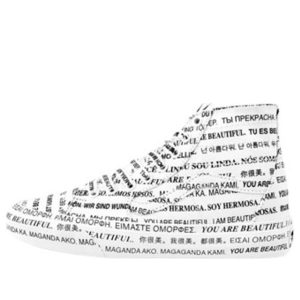 Vans SK8-HI TAPERED (WE ARE BEAUTIFUL) 'White Black' VN0A4U162Q2