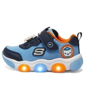 (TD) Skechers Running Sneakers 'Light Blue Navy Orange' 407109N-NVMT