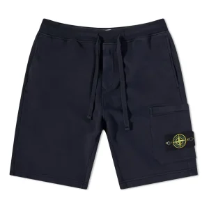 STONE ISLAND Garment Dyed Sweat Shorts 'Navy' 761564651-V0020