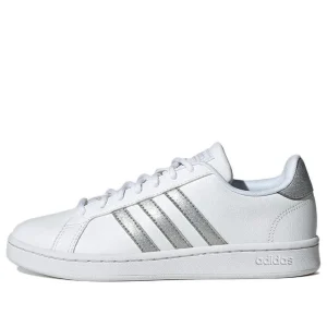 (WMNS) adidas Grand Court Cloudfoam Lifestyle 'White Silver Metallic' GZ1837