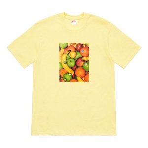 Supreme SS19 Fruit Tee Pale Yellow SUP-SS19-242
