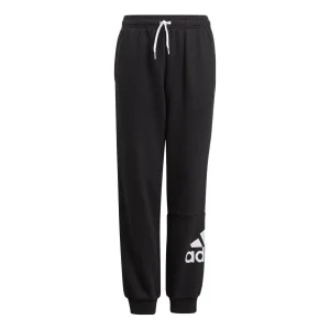 (GS) adidas Essentials French Terry Pants Asia Sizing 'Black White' GN4033