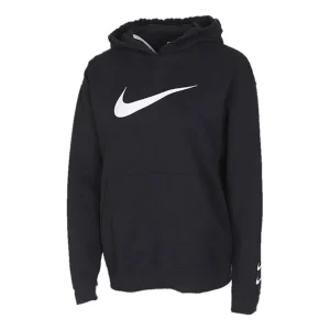 (WMNS) Nike Womens Swoosh French Terry Hoodie 'Black' CJ3762-010