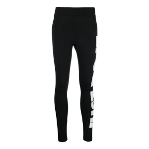 (WMNS) Nike Sportswear Essential High-Waisted Graphic Leggings 'Black' CZ8534-010