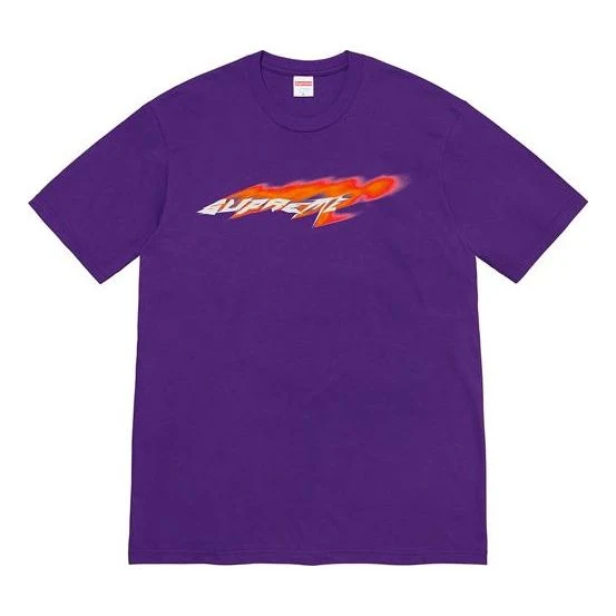 Supreme Week 1 Wind Tee LogoT SUP-SS21-420-PUR