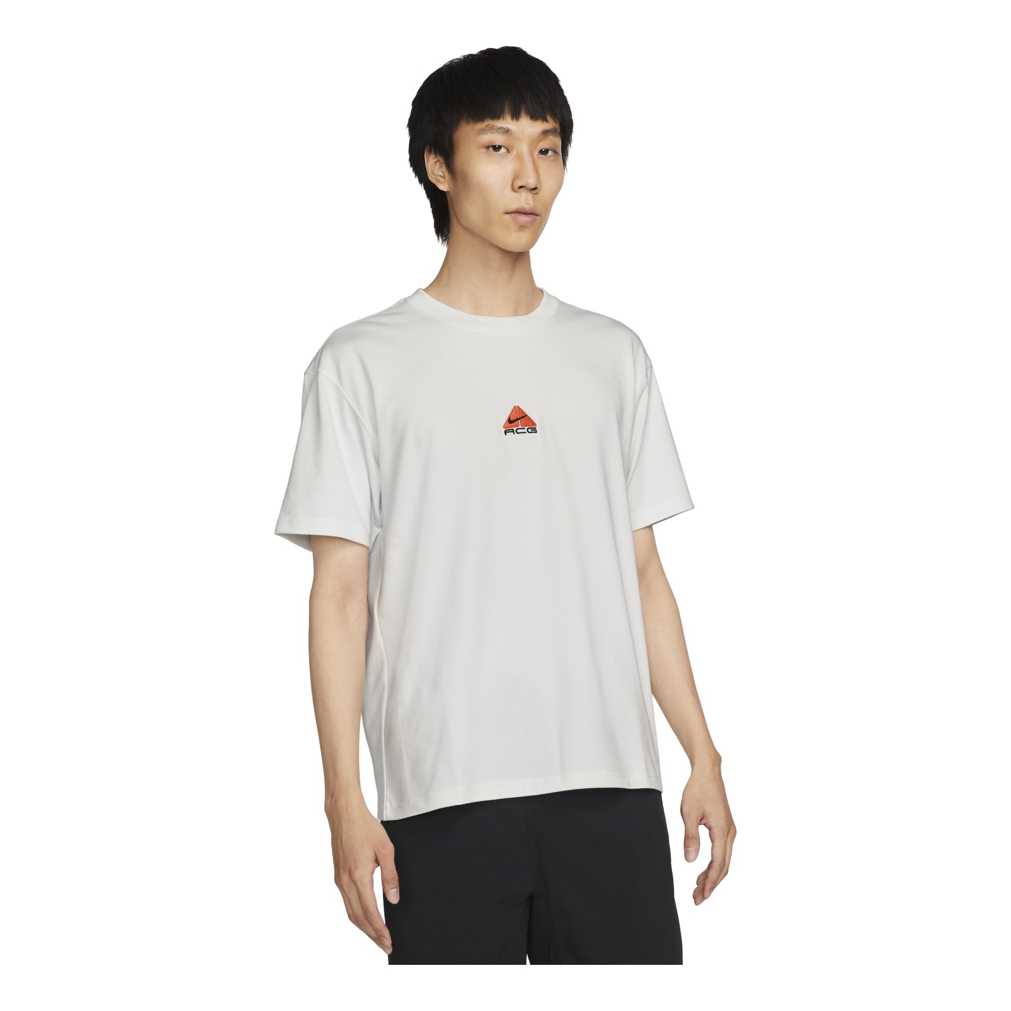 Nike As M Nrg Acg Ss Solid Color Chest Pattern Printing Round Neck Short Sleeve White DQ1816-121